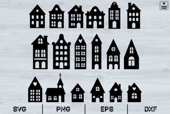 Christmas House, Houses Plotter, Svg Illustrations Review