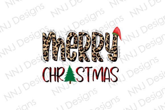 Merry Christmas Leopard Print Illustrations Review