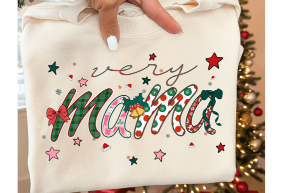 Merry Mama Christmas PNG: Plaid Illustrations Review