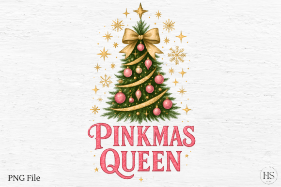 Pinkmas Queen: Festive Illustrations for Blogs