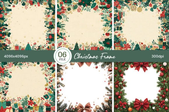 Review: Christmas Frame Border Clipart & Illustrations