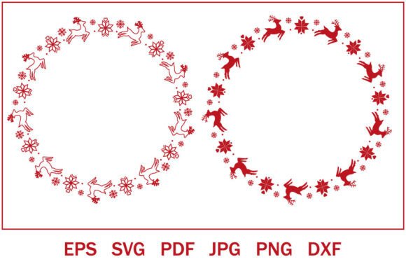 Review: Christmas Frame Deer SVG Illustrations