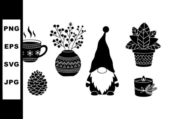 Review: Christmas Gnome Hot Drink Pinecone Winte Illustrations