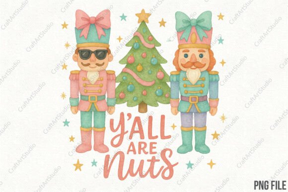 Review: Christmas Y all Are Nuts Nutcracker Png Illustrations