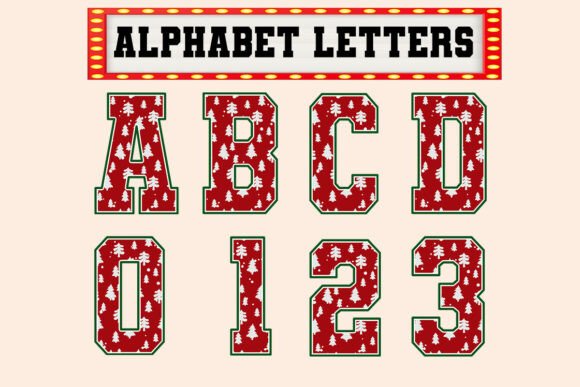 Review: Red Tree Christmas Letter Alphabet for Holiday Embroidery
