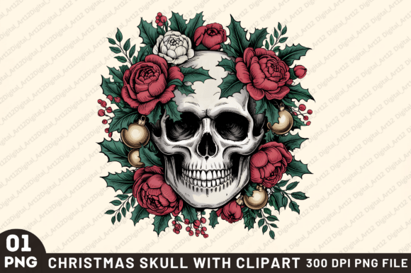 Reviewing Christmas Skull Illustrations for Sellers