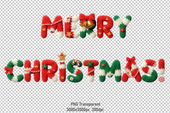 Reviewing the Knitted Merry Christmas Text Design